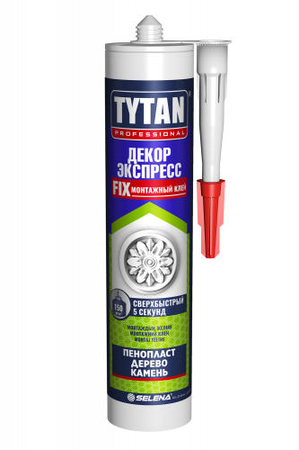 Клей монтажный Титан Professional Лепнина, декор 310мл