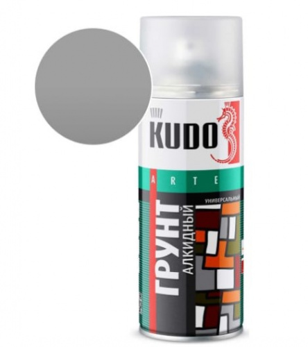Грунт Аэрозоль KUDO №2001 серый 520мл