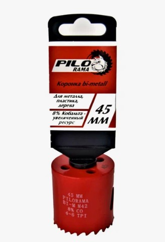Коронка Bi-Metall 8%Co 45мм "Pilorama" 570045 